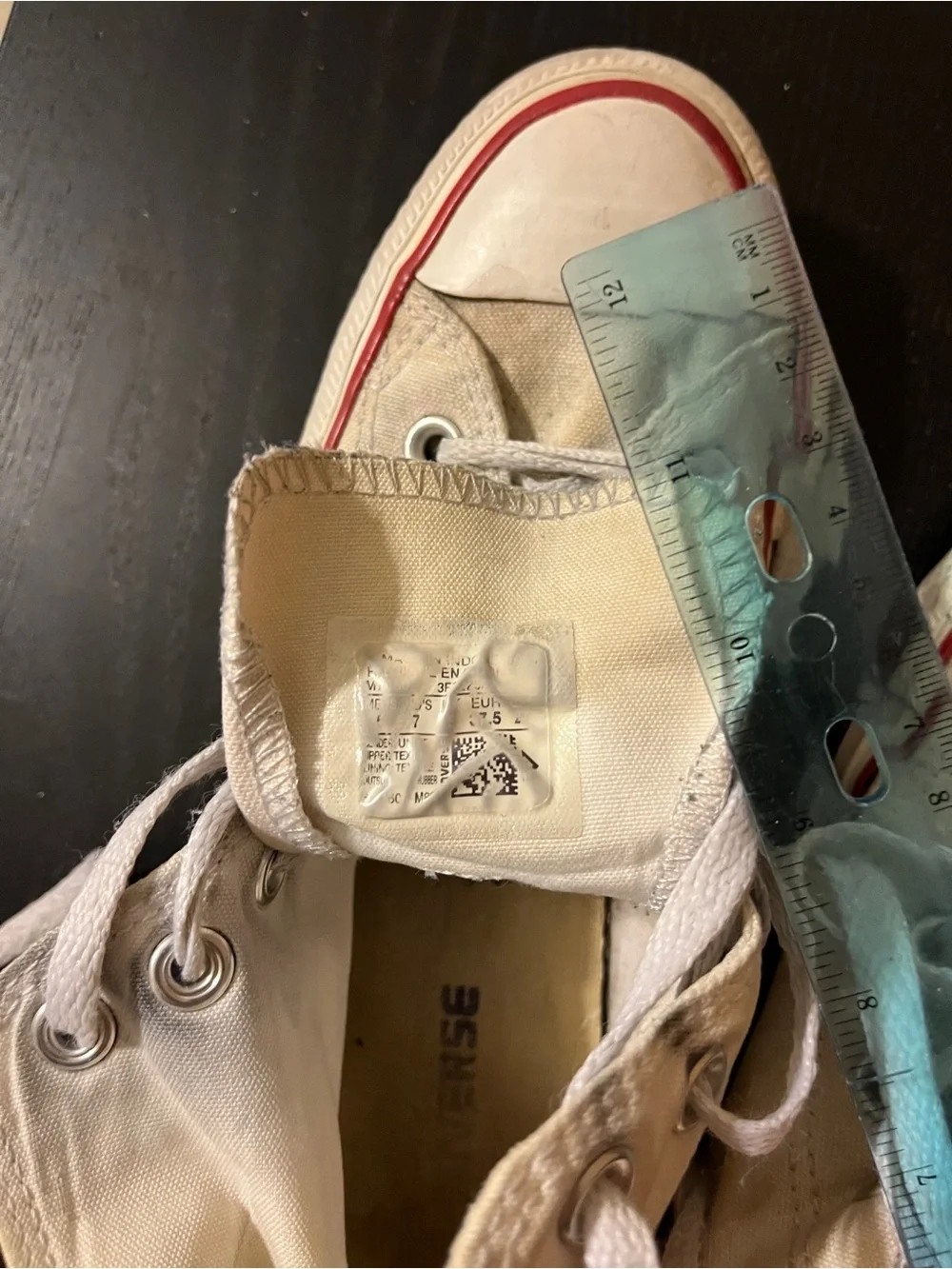 Converse Chuck Taylor All Star Cream High Top Sneakers Mens 5 Womens 7